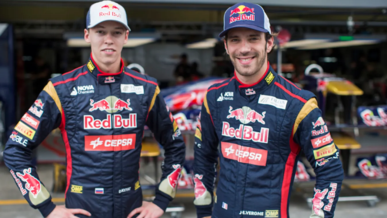 Forma-1 Danyiil Kvjat, Jean-Eric Vergne, Toro Rosso