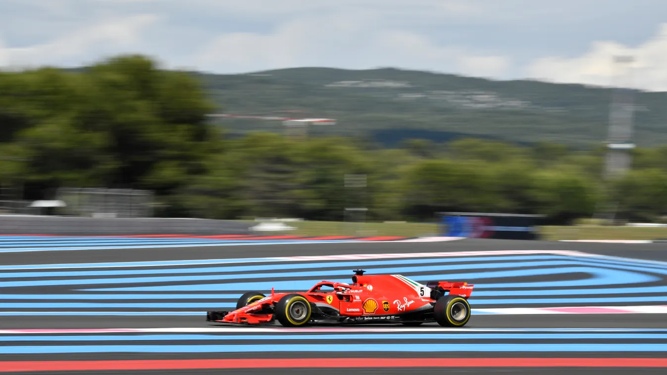 Forma-1, Francia Nagydíj 2018, Sebastian Vettel, Ferrari 
