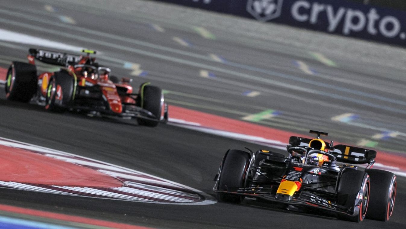 Forma-1, Katari Nagydíj 2023, péntek, Carlos Sainz, Max Verstappen 