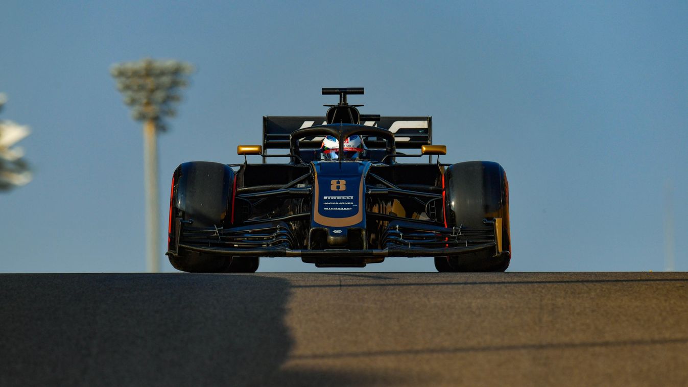 Forma-1, Abu-Dzabi, teszt, Romain Grosjean, Haas 