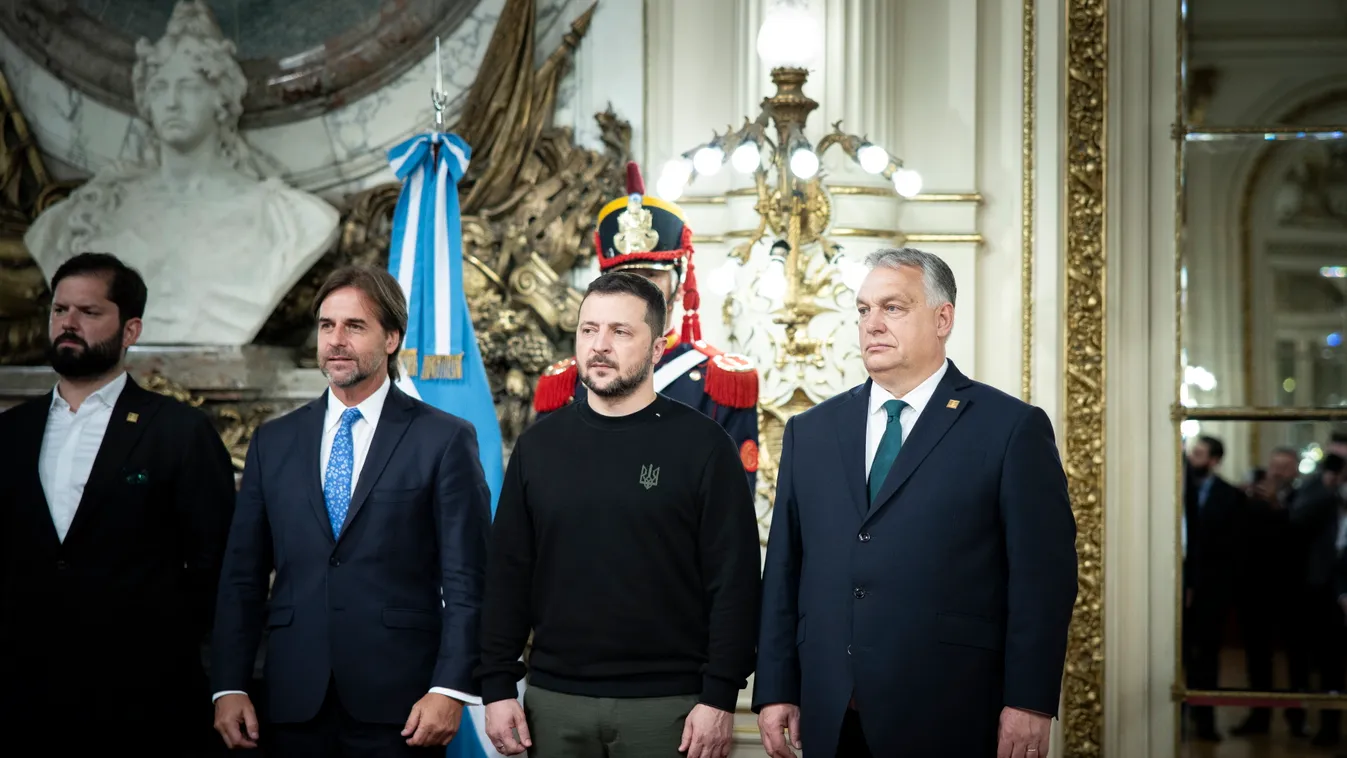 Orbán Viktor Argentínában, ORBÁN Viktor; ZELENSZKIJ, Volodimir; MILEI, Javier 