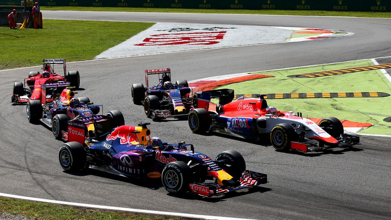 Forma-1, Daniel Ricciardo, Red Bull Racing, Manor, Scuderia Toro Rosso, Kimi Räikkönen, Scuderia Ferrari, Olasz Nagydíj, rajt 