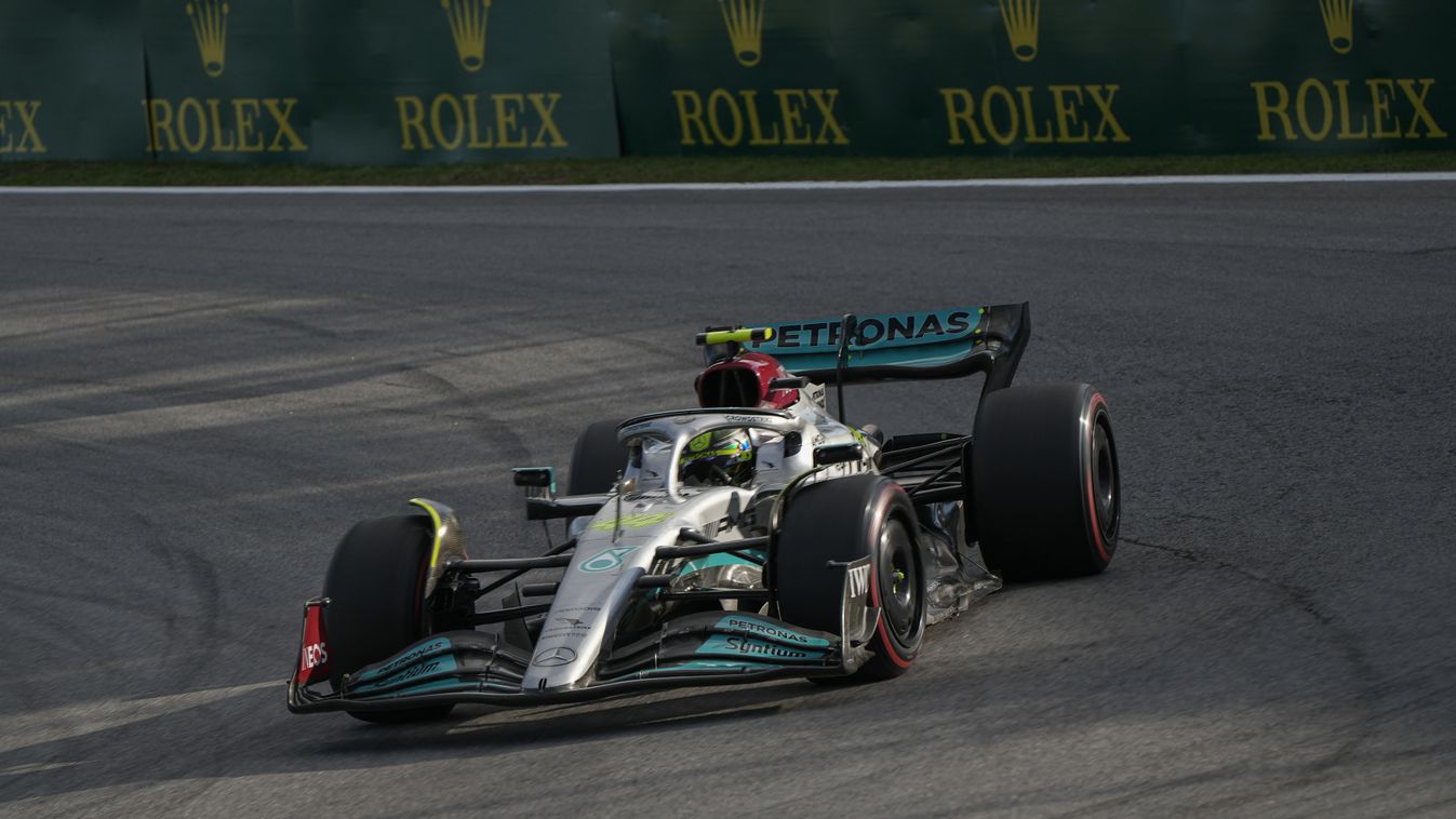 Forma-1, Lewis Hamilton, Mercedes, Sao Pauló-i Nagydíj 2022, szombat 