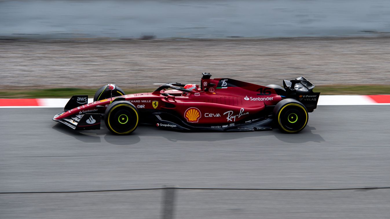 Forma-1, teszt, Barcelona 3. nap, Charles Leclerc, Ferrari 