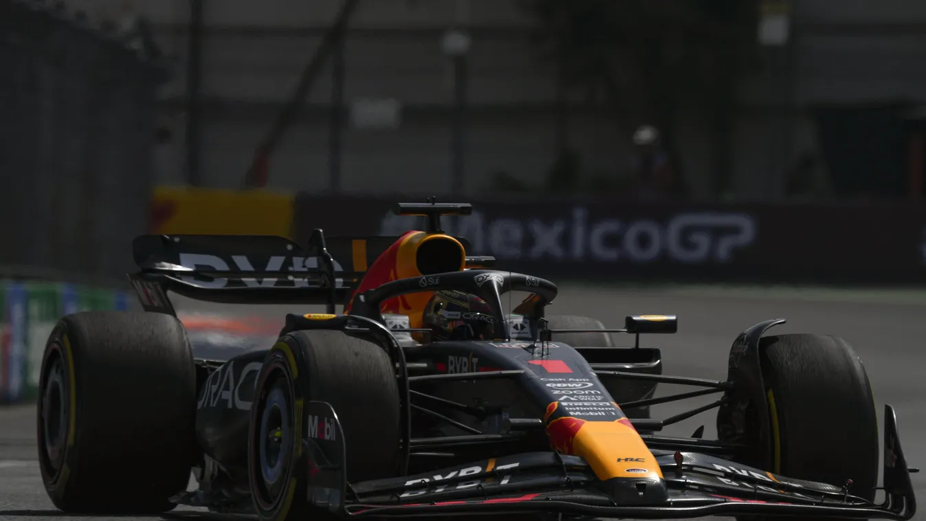 VERSTAPPEN, Max Mexikóváros, 2023. október 27.
Max Verstappen, a Red Bull holland címvédője a Forma-1-es autós gyorsasági világbajnokság Mexikói Nagydíjának első szabadedzésén a mexikóvárosi Hermanos Rodríguez versenypályán 2023. október 27-én.
MTI/AP/Fer