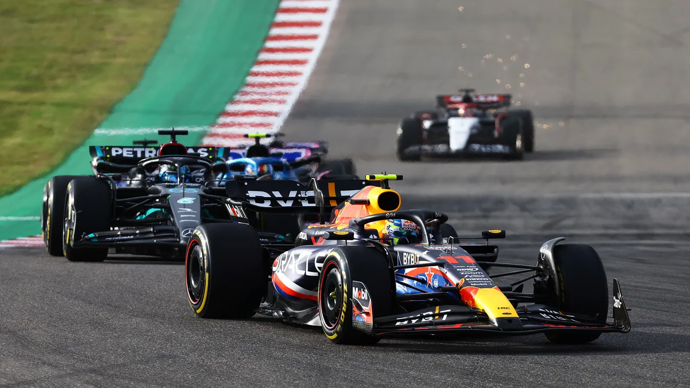F1 Grand Prix of United States - Sprint GettyImageRank2 Motorsport Formula One Racing Driving UK Mexico USA Texas Austin - Texas Leading Photography Sprint Red Bull Racing Red Bull United States Formula One Grand Prix RB19 Mercedes AMG Petronas Formula On