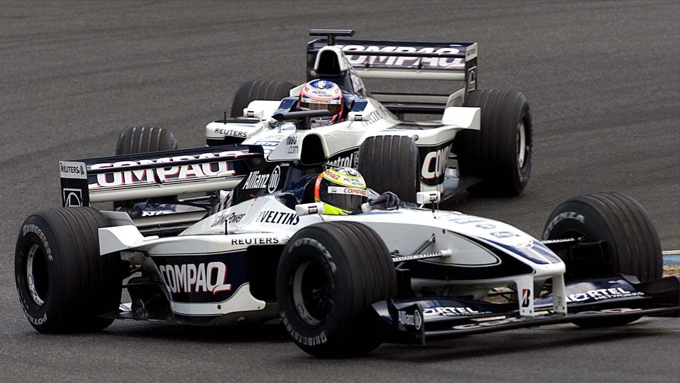 Forma-1, Williams-BMW, Ralf Schumacher, Jenson Button, Estoril, teszt 