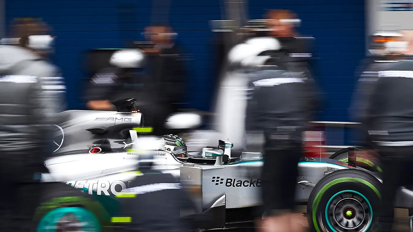 Forma-1, Mercedes, Nico Rosberg, teszt, kerékcsere, boksz 