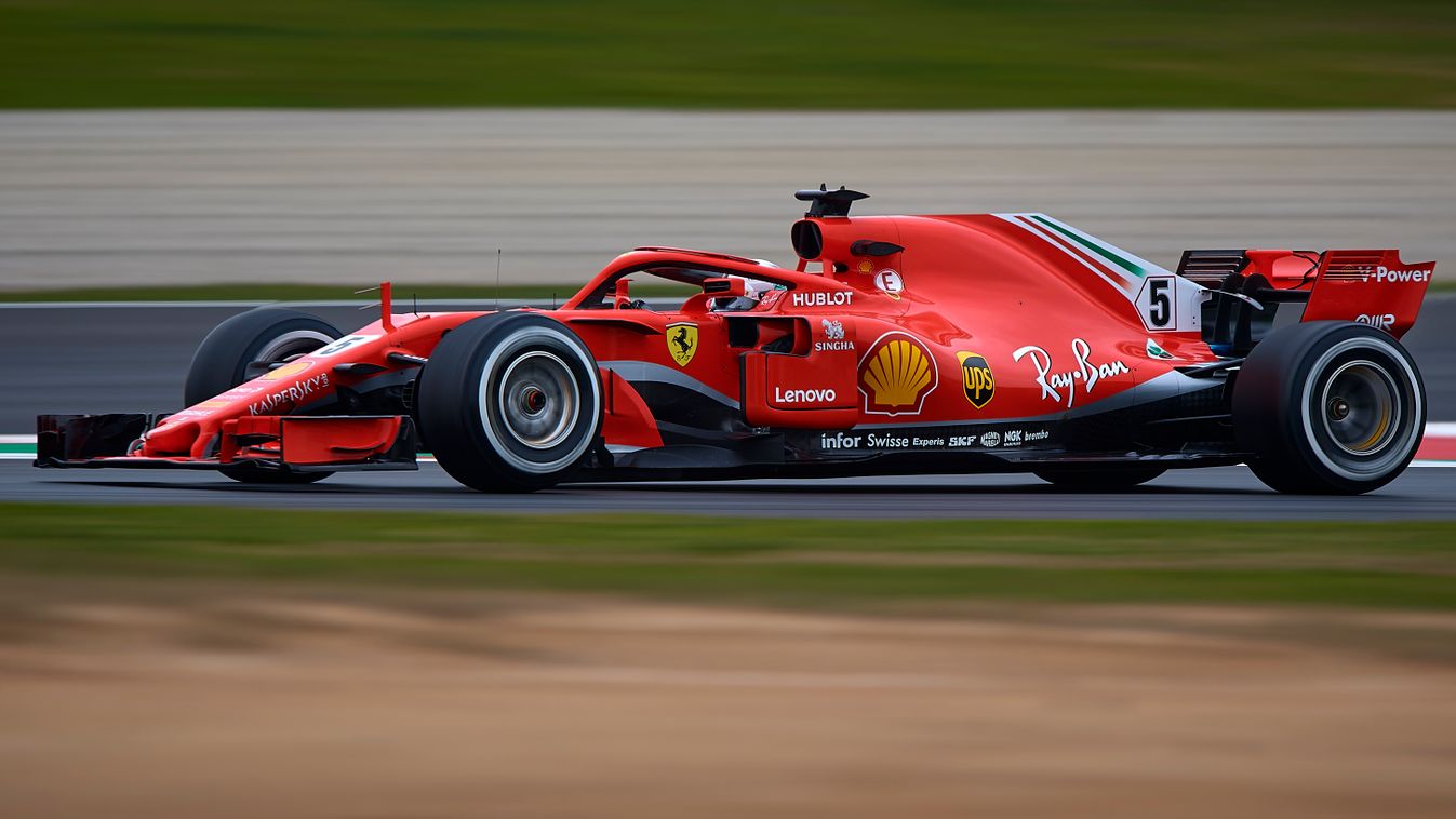 Forma-1, Sebastian Vettel, Barcelona, teszt, Scuderia Ferrari 