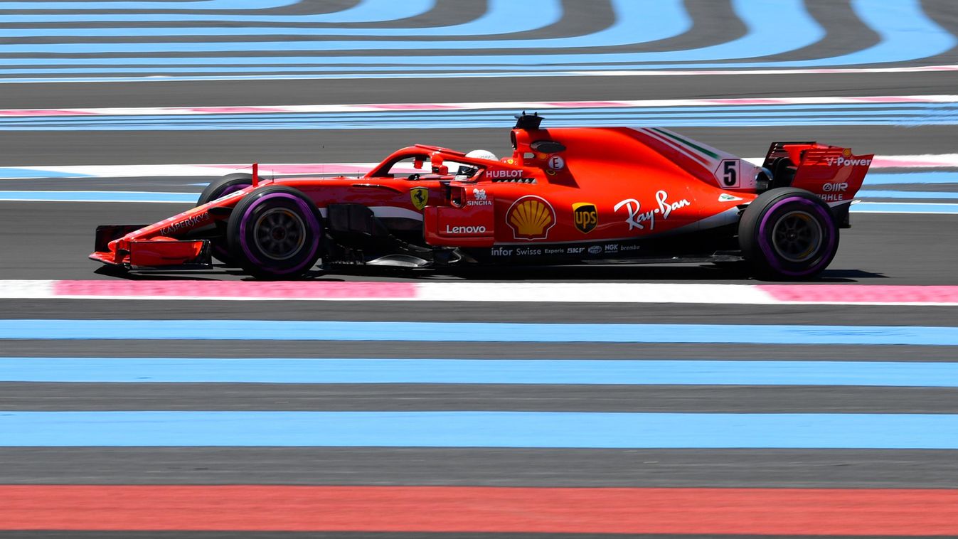 A Forma-1-es Francia Nagydíj pénteki napja, Sebastian Vettel, Scuderia Ferrari 