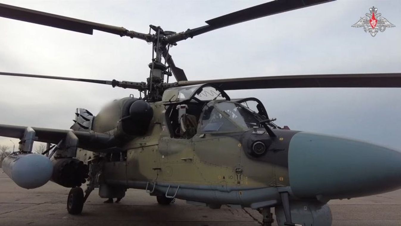 A Ka–52M helikopter bevetés előtt 