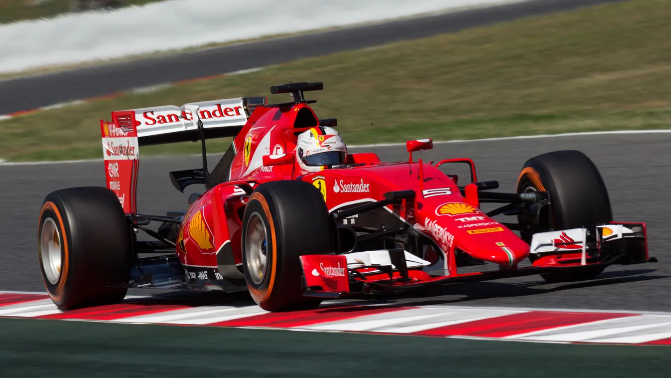 Forma-1, Sebastian Vettel, Ferrari, Spanyol Nagydíj 