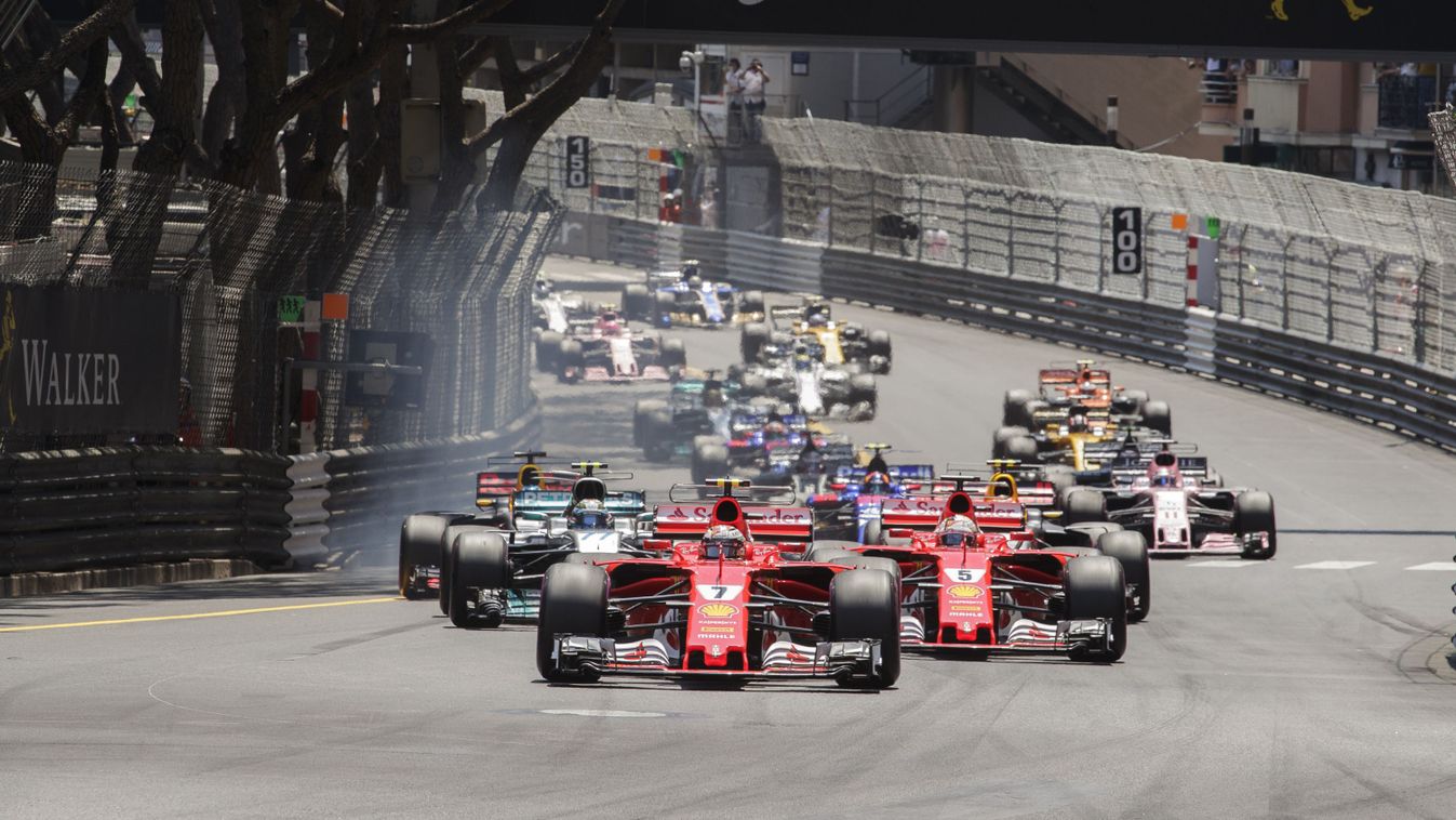 Forma-1, Kimi Räikkönen, Sebastian Vettel, Scuderia Ferrari, Monacói Nagydíj 2017 