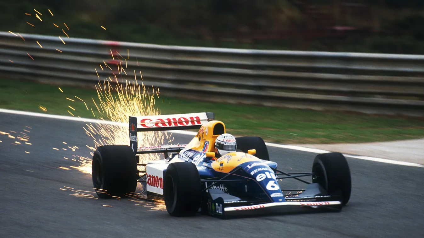 Forma-1, Ricciardo Patrese, Williams, 1991, szikrázás 