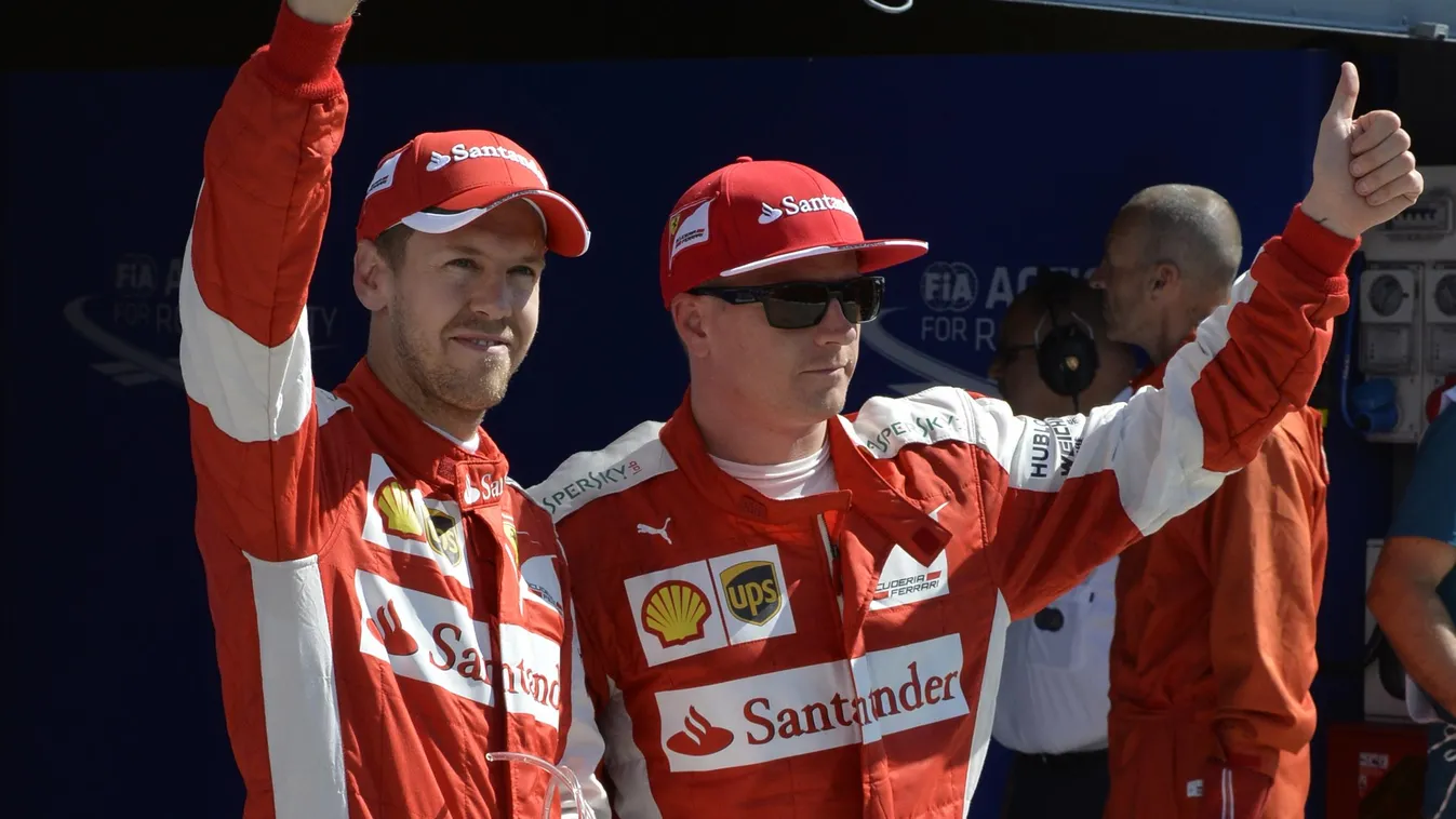 Forma-1, Sebastian Vettel, Kimi Räikkönen, Ferrari 