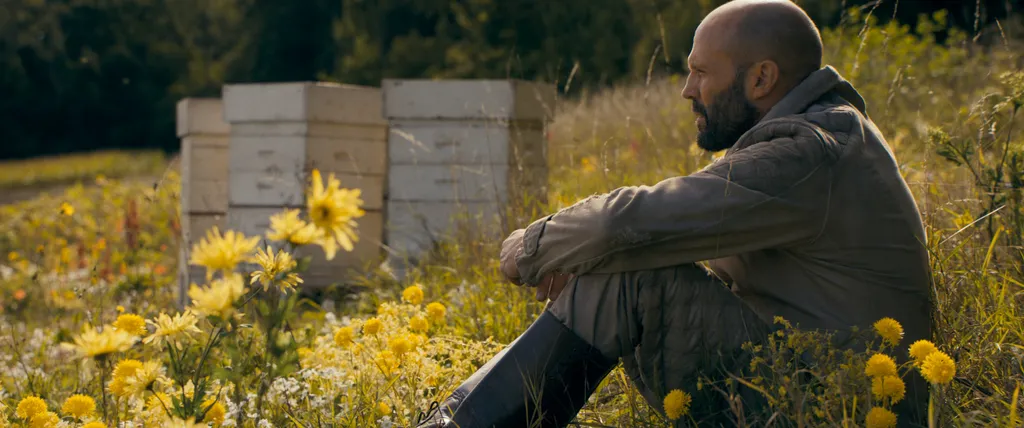 How Beckham's made beekeeping the hot new hobby Jason Statham The Beekeeper TheBeekeeper action null sky cinema sky original skycinema skyoriginal South West News Service ODDSHOT 