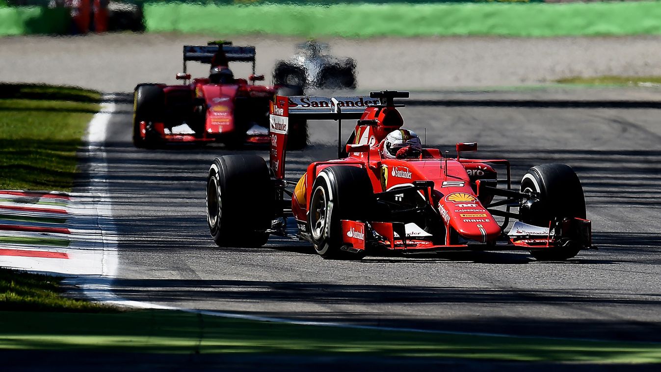 Forma-1, Sebastian Vettel, Kimi Räikkönen, Ferrari, Olasz Nagydíj 