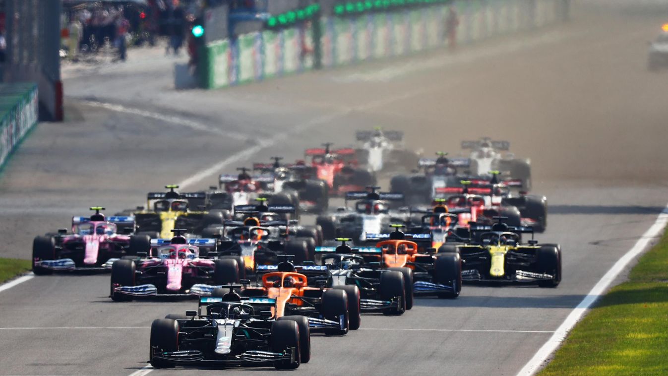 Forma-1, Olasz Nagydíj, rajt, Lewis Hamilton, Mercedes 