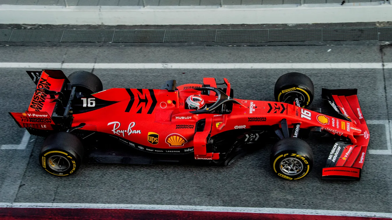 Forma-1, teszt, Barcelona, 6. nap, Charles Leclerc, Scuderia Ferrari 