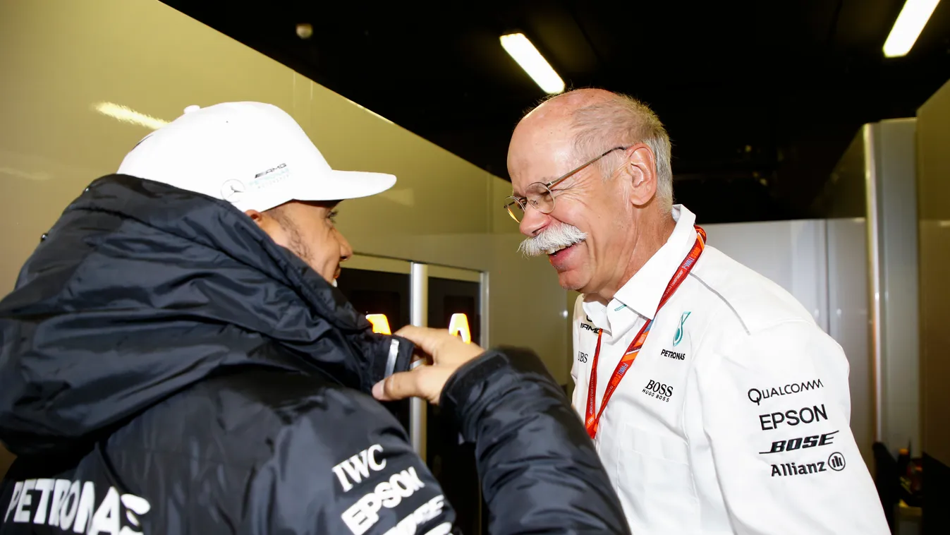 Forma-1, Dieter Zetsche, Lewis Hamilton, Mercedes-AMG Petronas, Spanyol Nagydíj 