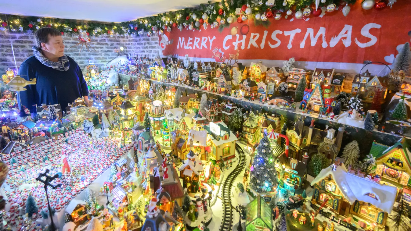 advent karácsony 555 karácsonyfa Family decorates house with 555 Christmas trees Arts, Culture and Entertainment Colorful Passion for collecting Horizontal CUSTOMS CHRISTMAS CHRISTMAS TREE COLLECTOR 