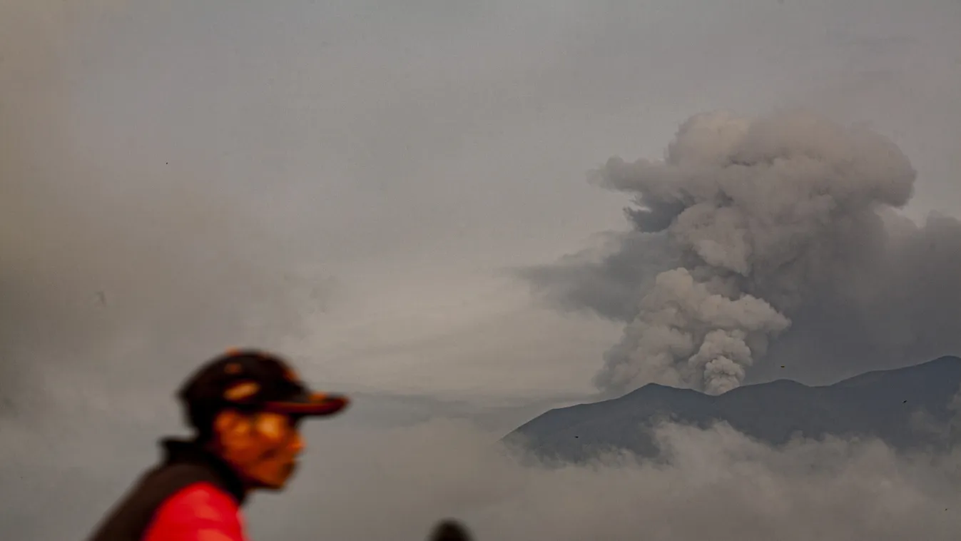 Mount Marapi, vulkán, Indonézia, Ismét kitört a Marapi vulkán Indonéziában, 2024.01.14. 