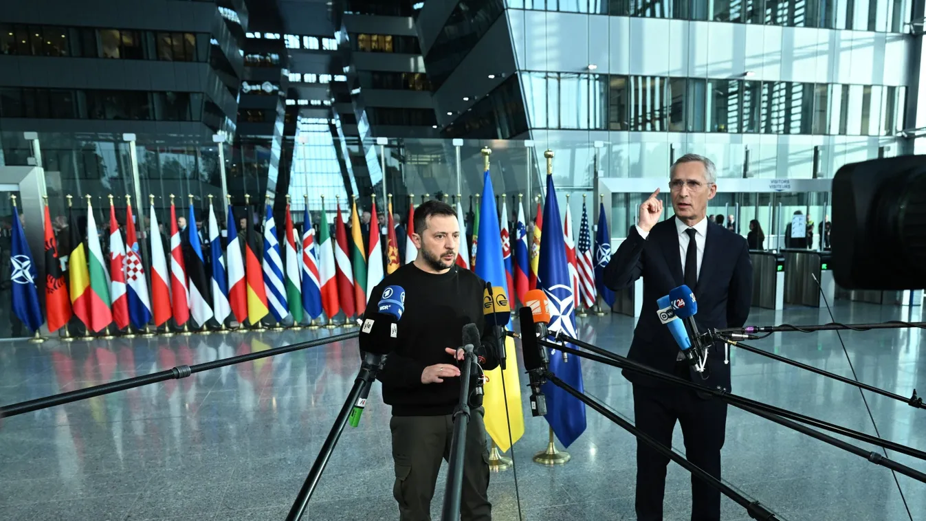 Volodymyr Zelenskyy - Jens Stoltenberg joint press conference in Brussels