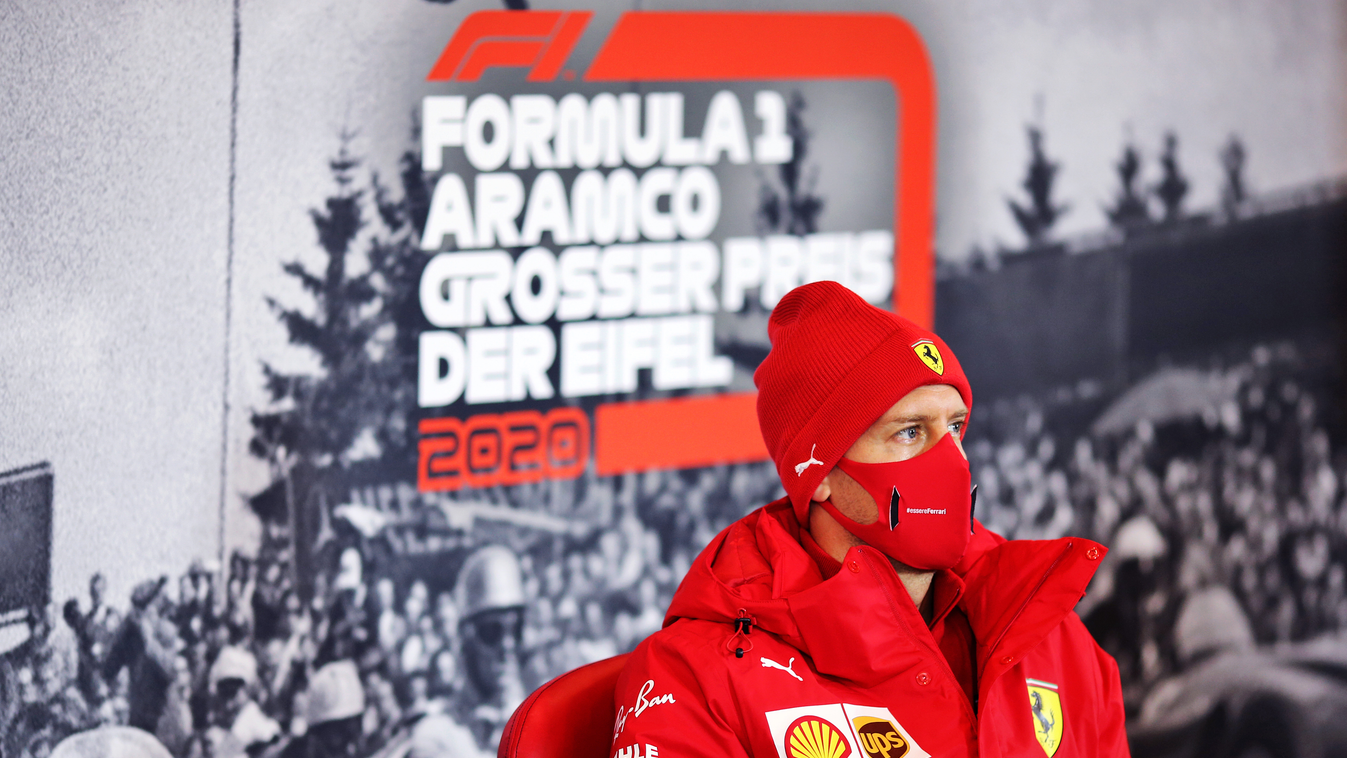 Forma-1, Sebastian Vettel, Ferrari, Eifel Nagydíj 2020, csütörtök 