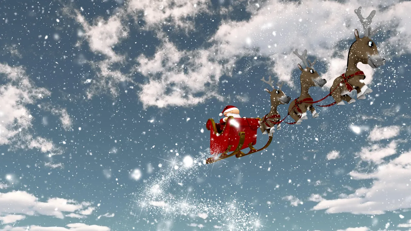 3d landscape snow snowy snowfall arctic 3d landscape christmas xmas festive snowflake sky clouds nature illustration background holiday santa reindeer present gift sleigh flying santa claus father christmas celebrate celebration 3D render of a snowy lands