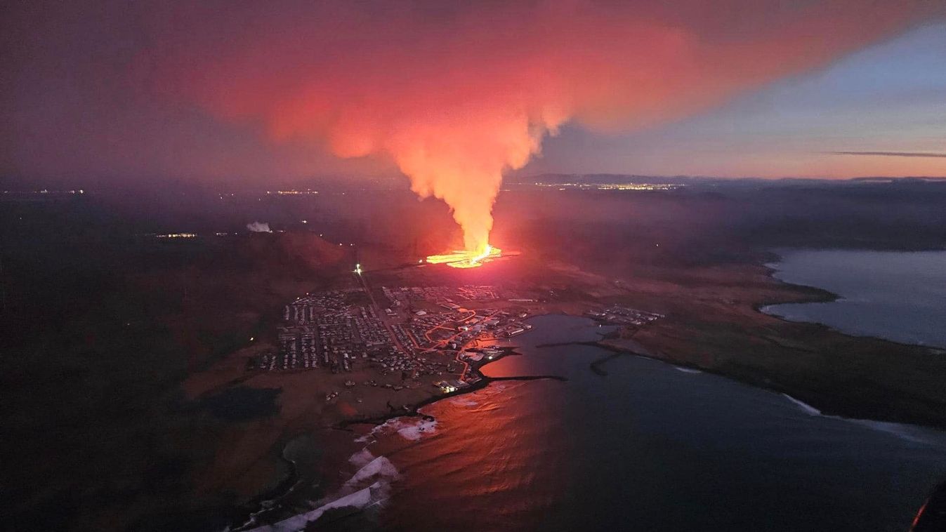 Izland, vulkán kitörés 