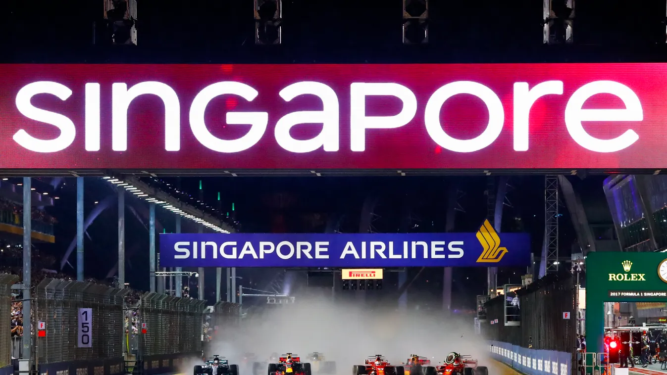 Forma-1, Kimi Räikkönen, Sebastian Vettel, Scuderia Ferrari, Szingapúri Nagydíj, rajt, baleset 
