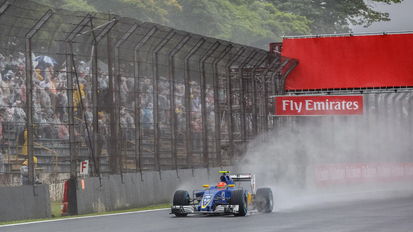 Forma-1, Felipe Nasr, Sauber, Brazil Nagydíj, eső 