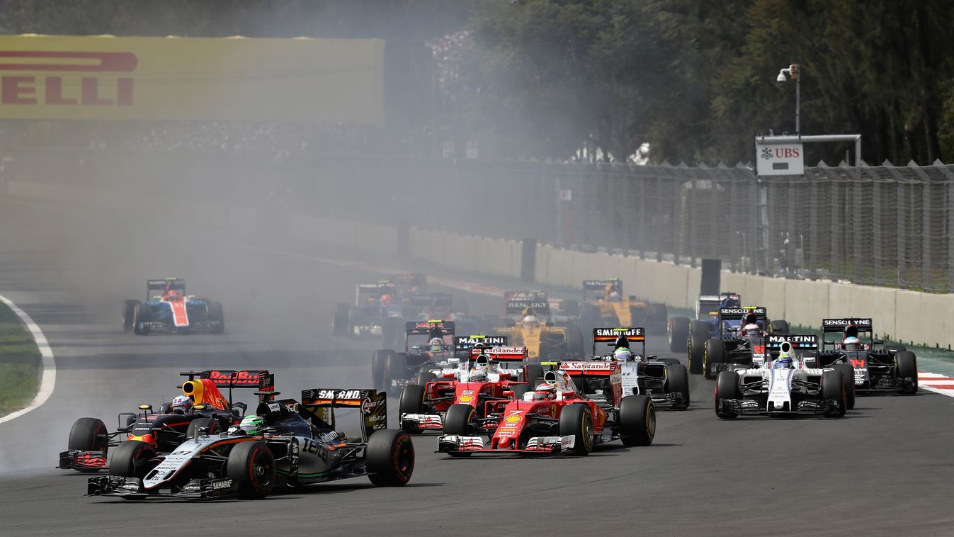 Forma-1, Nico Hülkenberg, Force India, Kimi Räikkönen, Scuderia Ferrari, Mexikói Nagydíj, rajt 