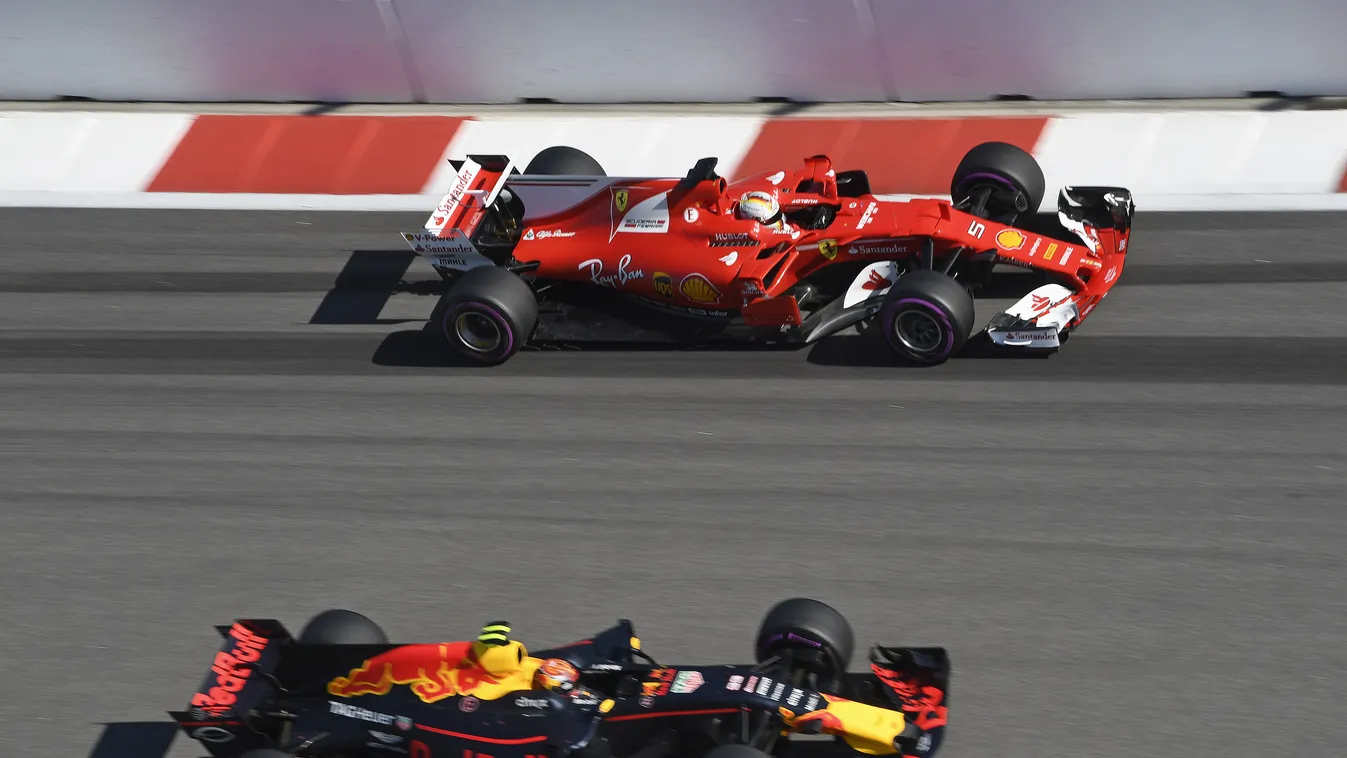 Forma-1, Sebastian Vettel, Scuderia Ferrari, Max Verstappen, Red Bull Racing, Orosz Nagydíj 