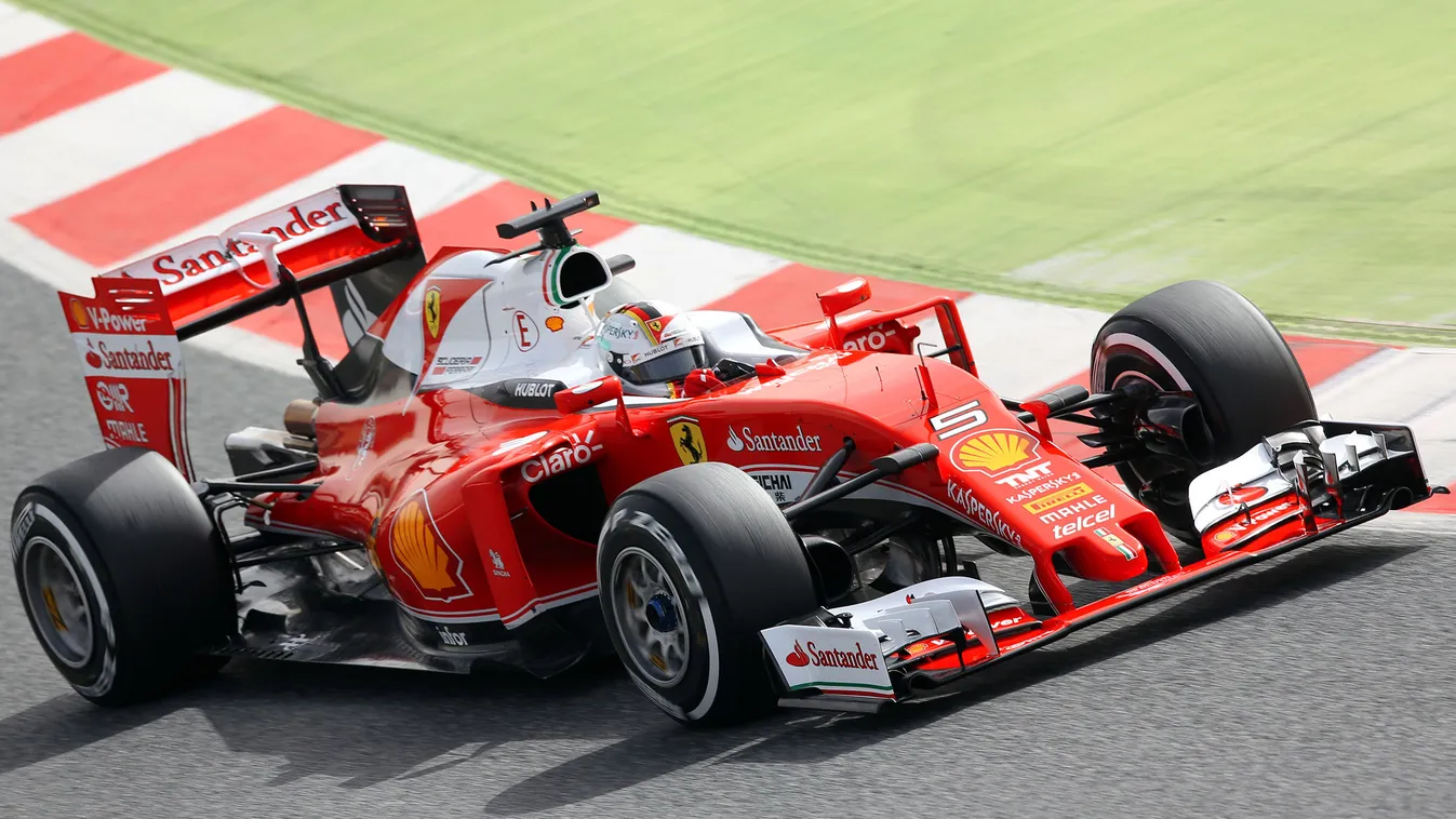 Forma-1, sebastian Vettel, Ferrari, teszt 