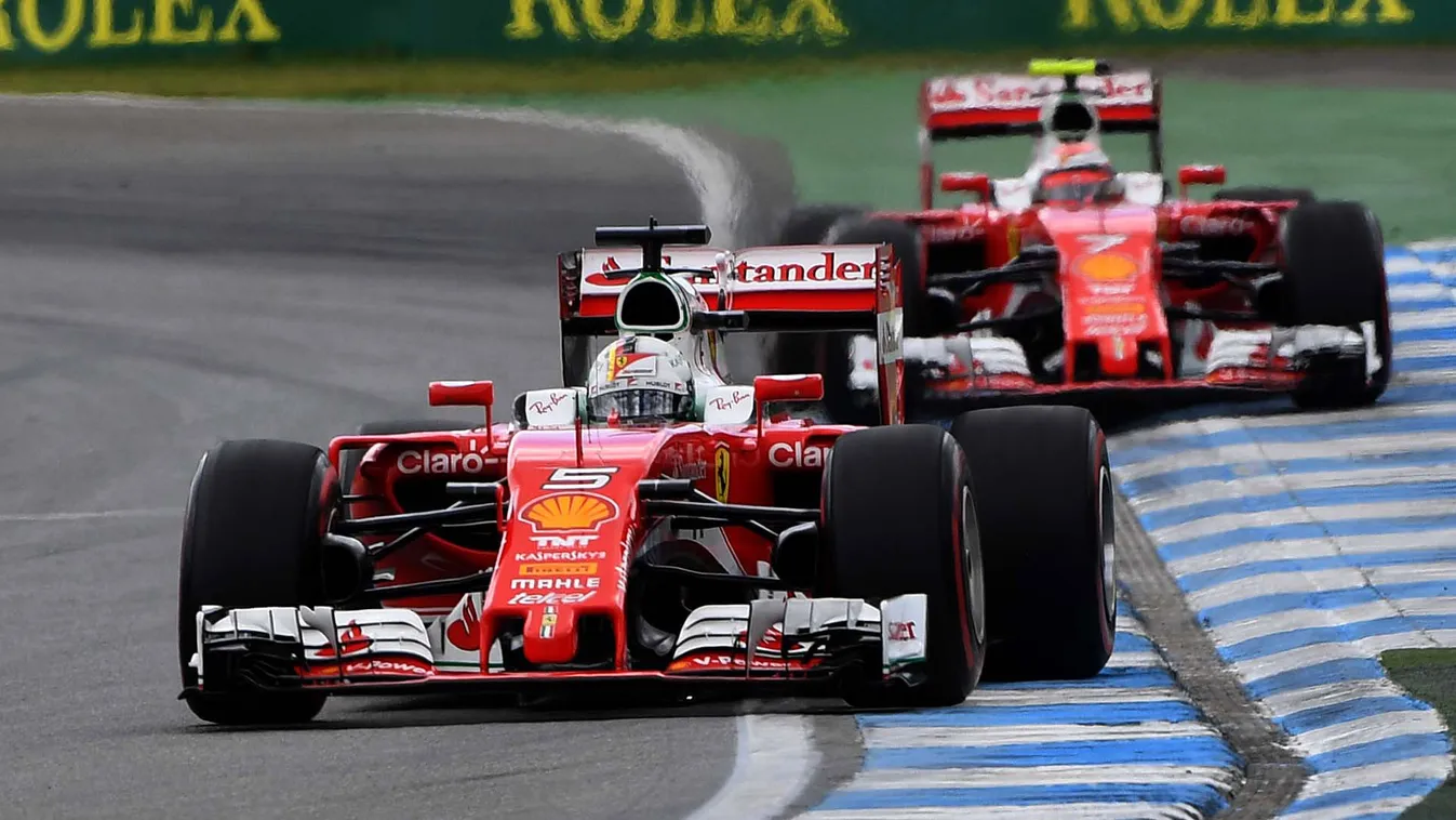 Forma-1, Sebastian Vettel, Kimi Räikkönen, Ferrari, Német Nagydíj 