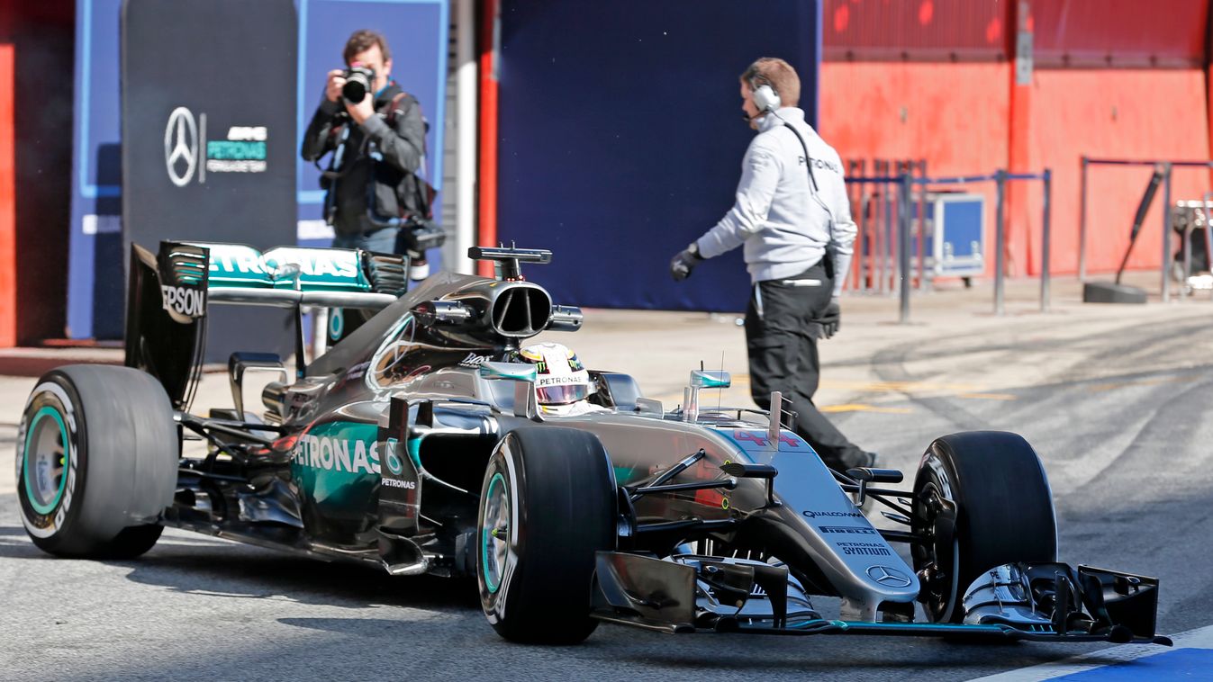Forma-1, Lewis Hamilton, Mercedes, Barcelona teszt 