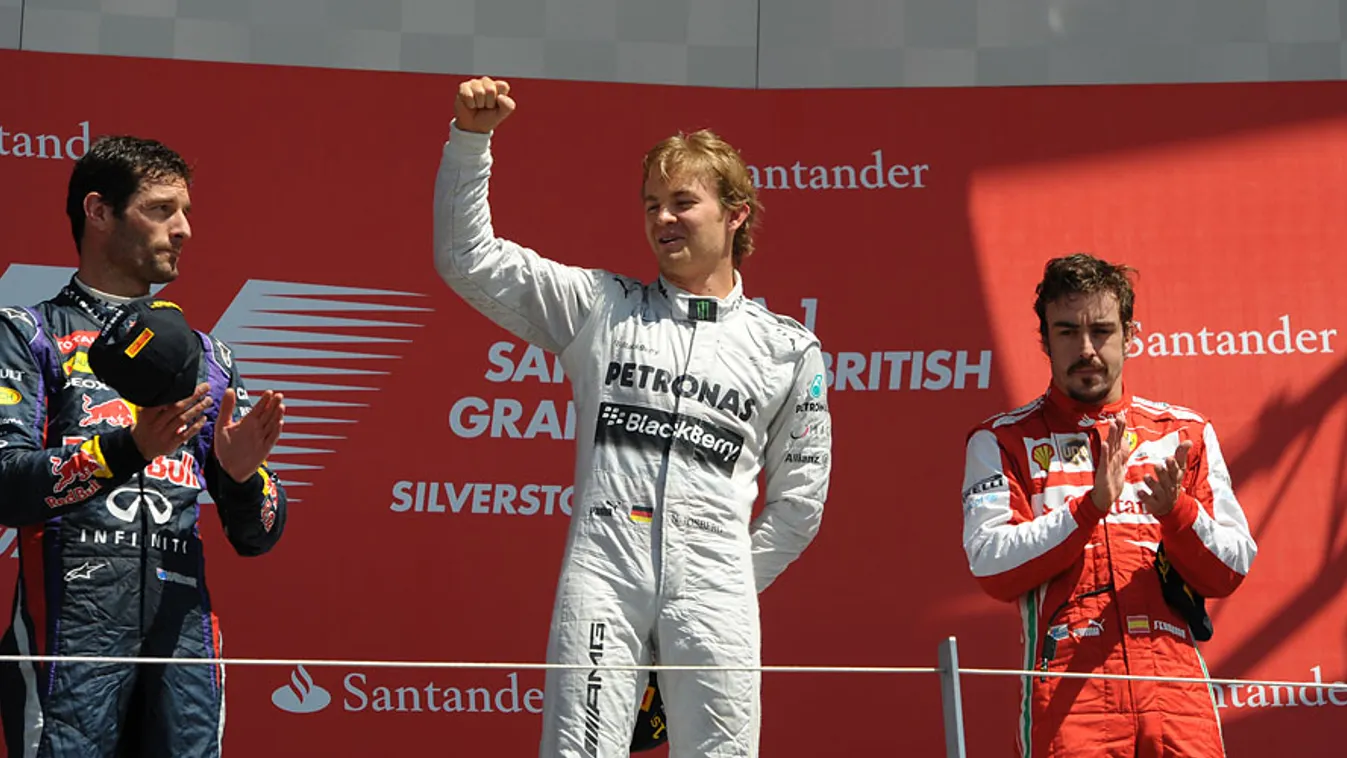 Nico Rosberg nyerte a Brit Nagydíjat, Mark Webber és Fernando Alonso