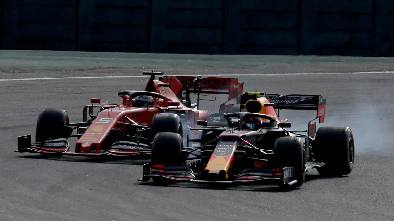 Forma-1, Alexander Albon, Red Bull, Sebastian Vettel, Ferrari, Brazil Nagydíj 2019 