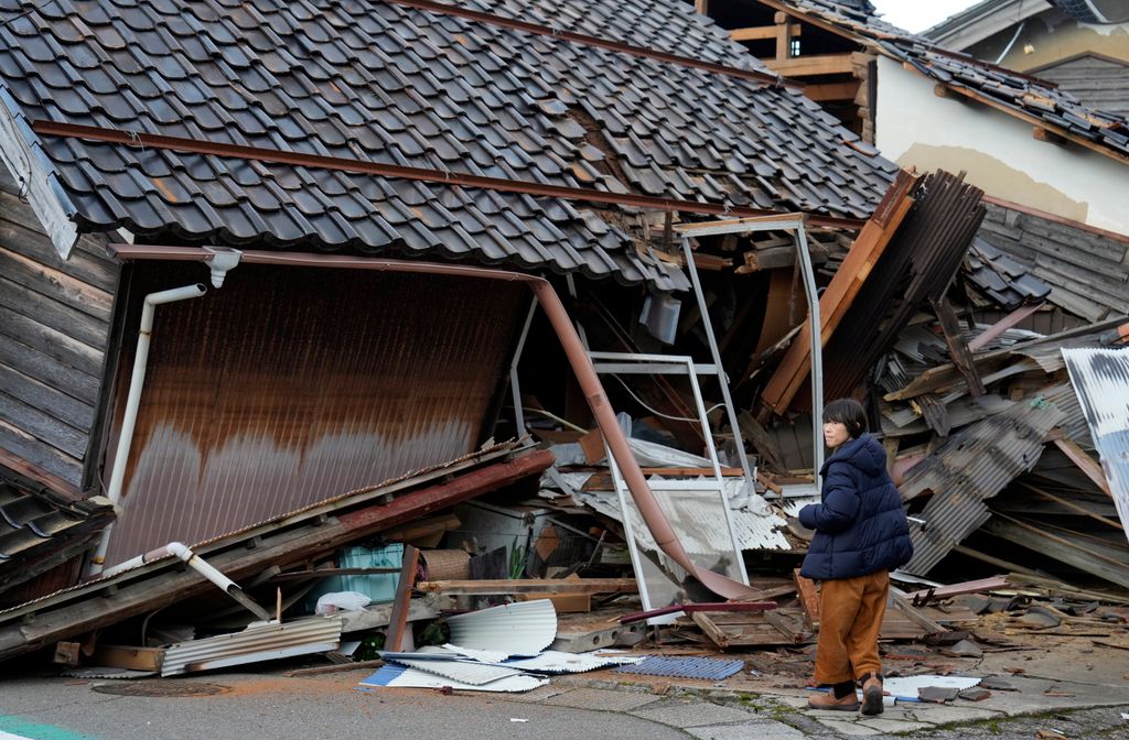 Hatalmas károkat okozott a Japán középső részét megrázó, 7,6-os erősségű földrengés, galéria, 2024 