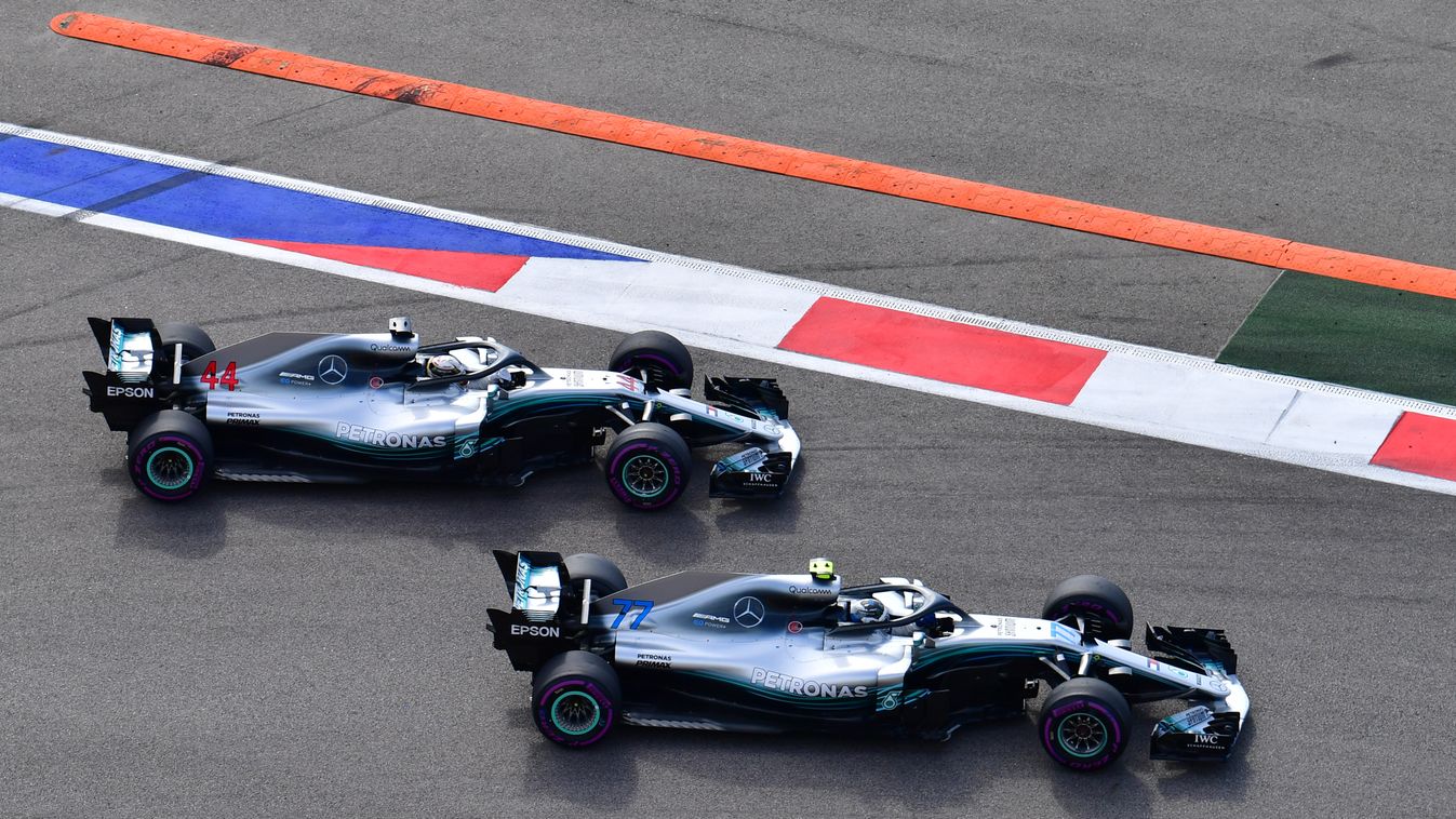 A Forma-1-es Orosz Nagydíj, Lewis Hamilton, Valtteri Bottas, Mercedes 