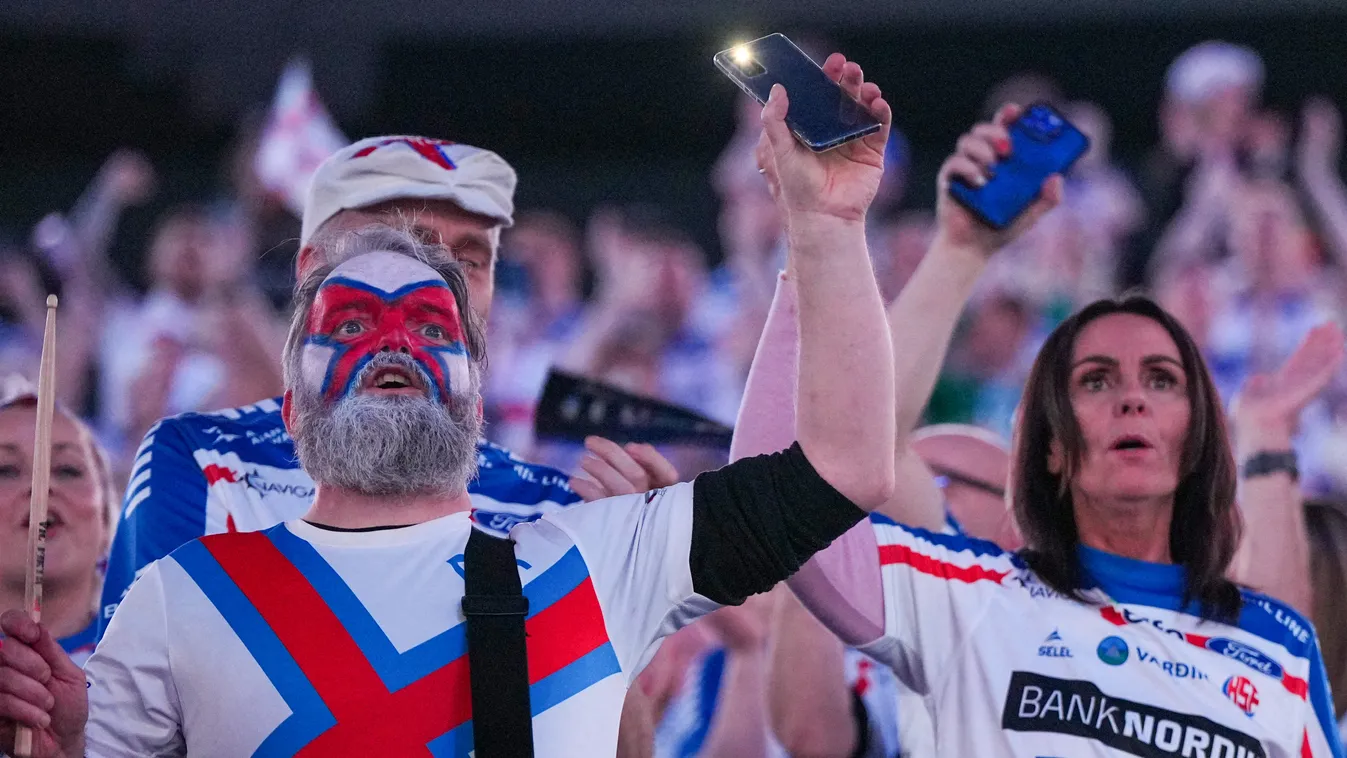 Faroe Islands - Norway Sports EM Fans Horizontal SPORT GRANDSTAND HANDBALL 