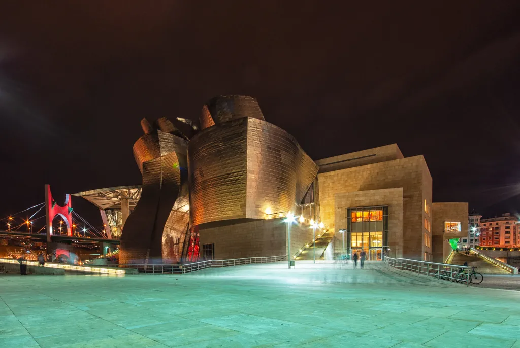 Guggenheim, Múzeum, Bilbao, Spanyolország, múzeum, 