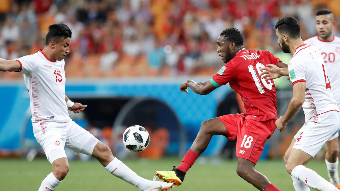 Panama v Tunisia : Group G - 2018 FIFA World Cup Russia Russia Soccer FIFA World Cup national team photography Match - Sport International Team Soccer Facial Expression International Match FIFA World Cup 2018 World Sports Championship Saransk Mordovia Are