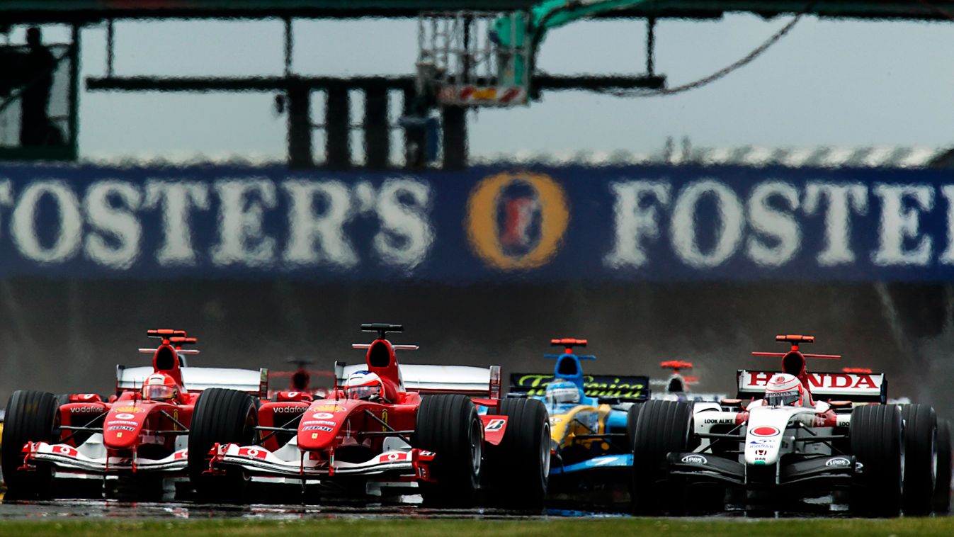 Forma-1, Brit Nagydíj, rajt, Michael Schumacher, Rubens Barrichello, Scuderia Ferrari, 2004 