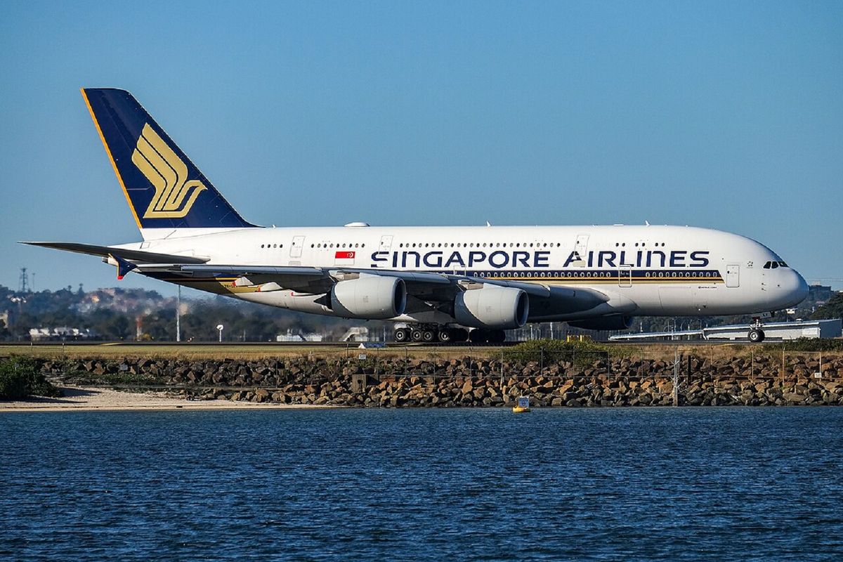 A Szingapúri Légitársaság egyik repülőgépe