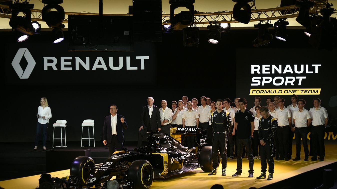 Forma-1, Renault RS16, Carlos Ghosn, Jolyon Palmer, Esteban Ocon, Kevin Magnussen, Renault Sport Racing 