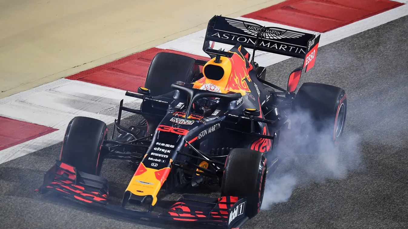 Forma-1, Max Verstappen, Red Bull Racing, Bahreini Nagydíj, elfékezés 