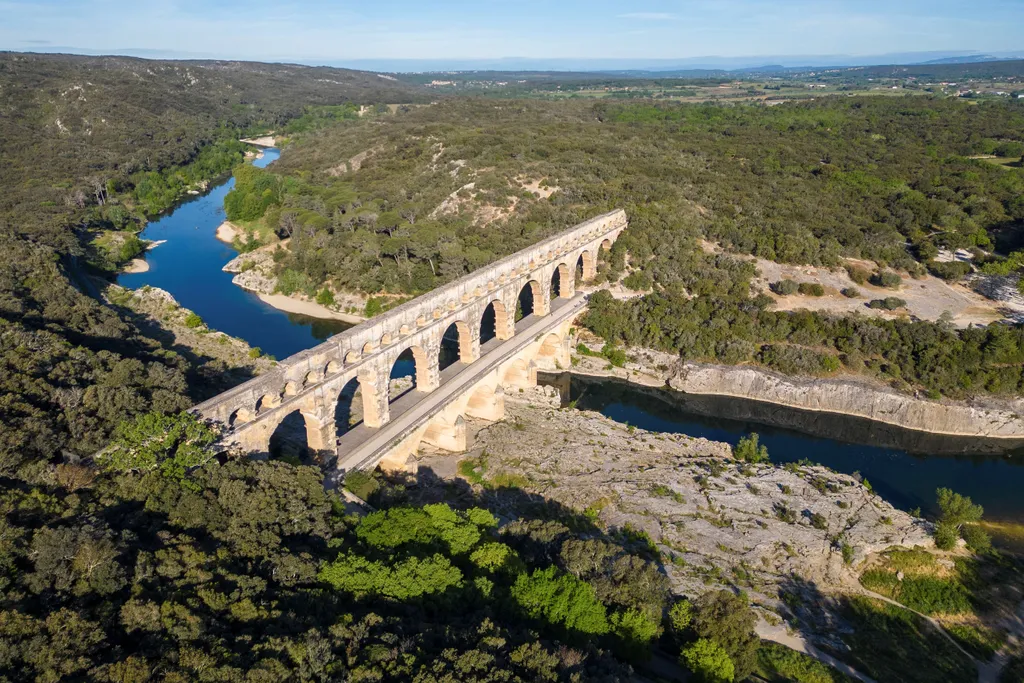 Pont du Gard római kori vízvezeték Franciaország, galéria, 2023 