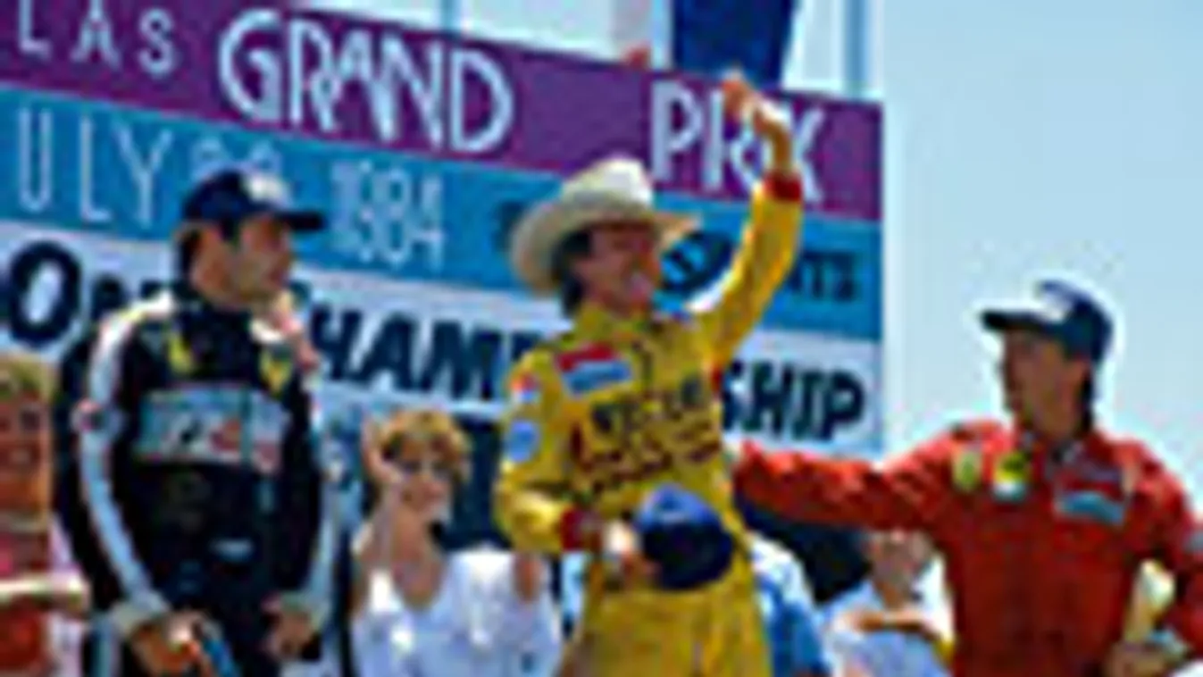 Elio de Angelis, Keke Rosberg, René Arnoux, USA Nagydíj, Dallas
